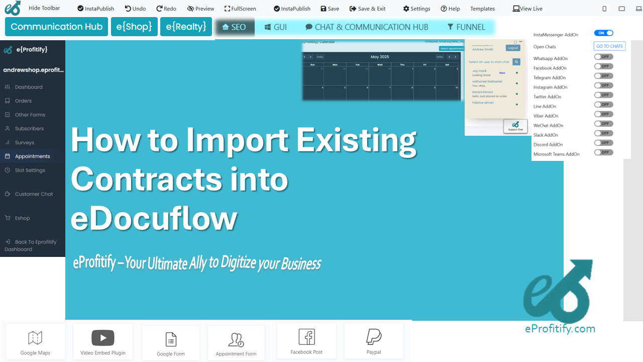 How to Import Existing Contracts into eDocuflow